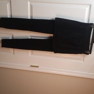 Dark grey skirted leggings